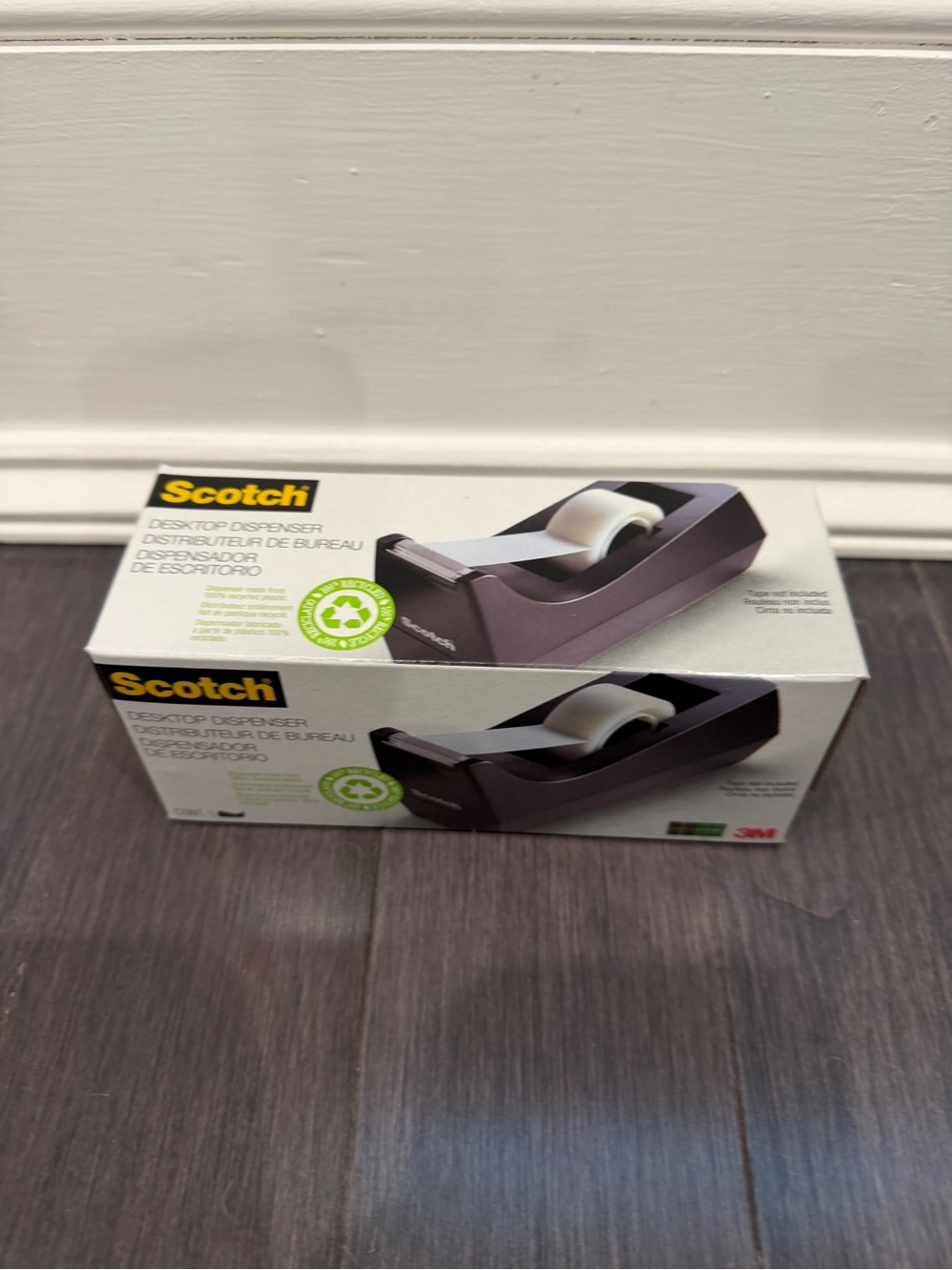 NWT Scotch Black Desktop Tape Dispenser by 3M Home Office - Picture 3 of 5